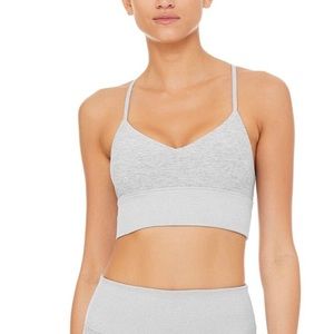 Alo Alosoft Lavish Bra in Zinc Heather size XS